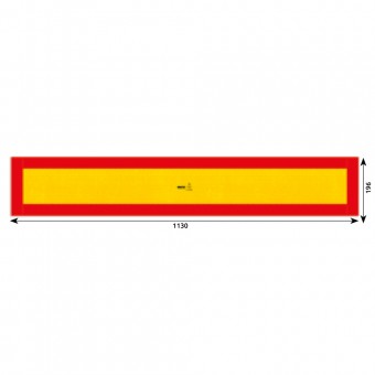 AUTOCOLANT REFLECTORIZANT GALBEN/ ROSU 1130X196 MM HICO