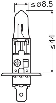 BEC 12V H1 55 W ORIGINAL OSRAM