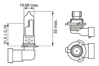 BEC 12V HB3 60W / 65W ECO BOSCH