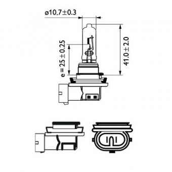 BEC FAR H9 PGJ19-5 65W 12V VISION PHILIPS