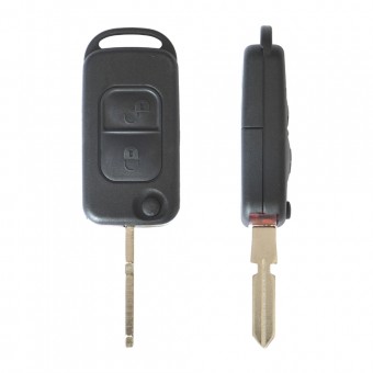 CARCASA CHEIE CONTACT PENTRU MERCEDES CLASSE A (W168) / CLASSE C (W202 / W203) / CLASSE E (W210) / CLASSE G (W461), 2 BUTOANE, CU CHEIE