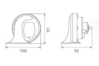 CLAXON ELECTROMAGNETIC 12V 6A TON INALT