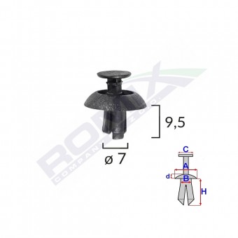 CLEMA FIXARE BARA PROTECTIE PENTRU TOYOTA LEXUS SET 10 BUC
