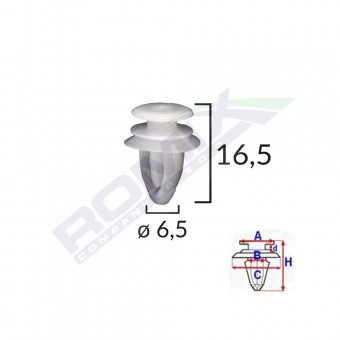 CLIPS CAPAC OGLINDA PENTRU OPEL SET 10 BUC