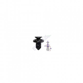 CLIPS FIXARE ELEMENTE EXTERIOARE PENTRU HONDA 10X13.6MM NEGRU SET 5 BUC