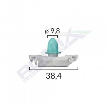 CLIPS FIXARE ELEMENTE EXTERIOARE PENTRU VW - ALB SET 10 BUC