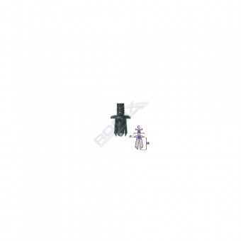 CLIPS FIXARE FIAT - NEGRU SET 25 BUC