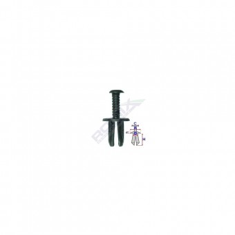 CLIPS FIXARE FIAT/LANCIA/ALFA ROMEO - NEGRU SET 10 BUC