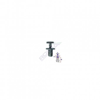 CLIPS FIXARE PENTRU CITROEN/DACIA/RENAULT 5.7X9MM - NEGRU SET 10 BUC