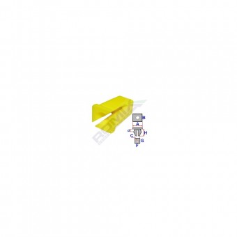 CLIPS FIXARE PENTRU FIAT - GALBEN SET 10 BUC