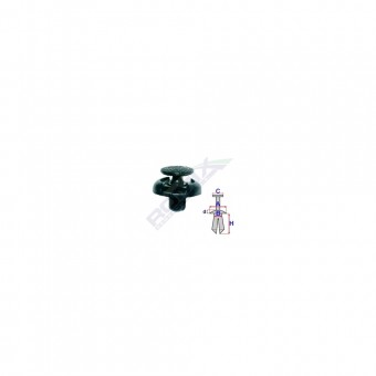 CLIPS FIXARE PENTRU TOYOTA 6.6X6.7MM - NEGRU SET 10 BUC