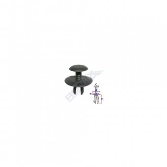 CLIPS FIXARE PRAG PENTRU GRUP VAG - NEGRU SET 10 BUC