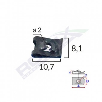 CLIPS FIXARE UNIVERSAL - NEGRU SET 25 BUC