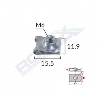 CLIPS METALIC FIXARE UNIVERSAL SET 10 BUC