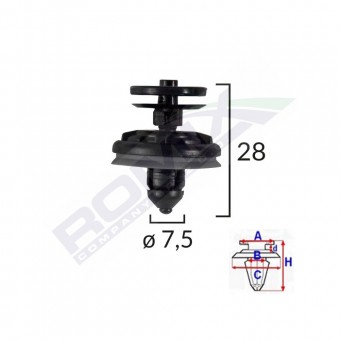 CLIPS TAPITERIE PENTRU AUDI Q7/VW CADDY SET 5 BUC