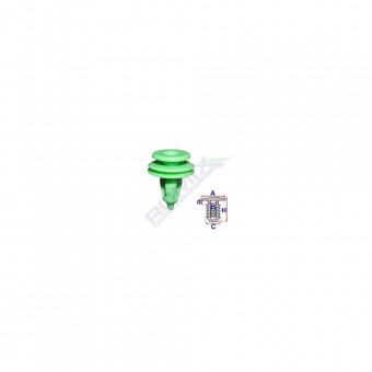 CLIPS TAPITERIE PENTRU CHRYSLER - VERDE SET 10 BUC
