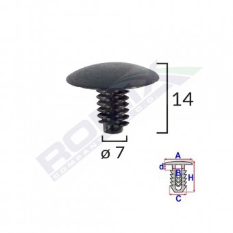 CLIPS TAPITERIE PENTRU FIAT/ LANCIA/ALFA ROMEO SET 10 BUC