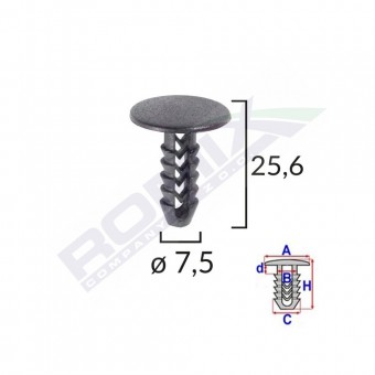 CLIPS TAPITERIE PENTRU FIAT/LANCIA/ALFA ROMEO SET 25 BUC