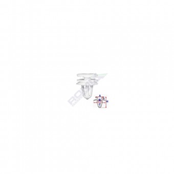 CLIPS TAPITERIE PENTRU PEUGEOT 7.9X20MM - ALB SET 10 BUC
