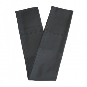 HUSA VOLAN CU SNUR PIELE NATURALA NEGRU 42-43 cm