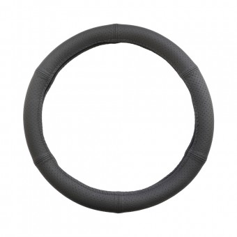 HUSA VOLAN PIELE NATURALA PERFORATA NEGRU 42-44 CM