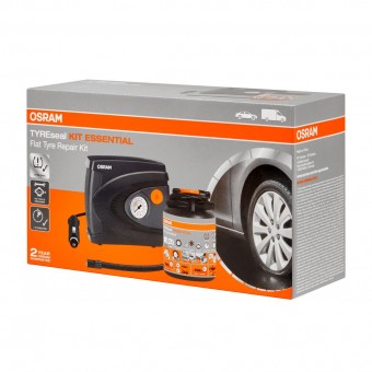 KIT ETANSARE ANVELOPE (COMPRESOR + SPRAY REPARATII ANVELOPE) TYRESEAL ESSENTIAL KIT OSRAM