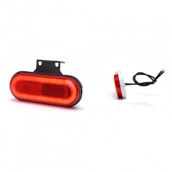 LAMPA GABARIT LED 1400 W198, 12V-24V, POZITIE ROSU WAS