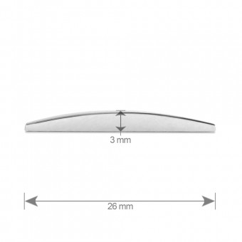 ORNAMENT AUTO 3D. CIFRA 2. 26 MM. CROMAT