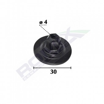 PIULITA FIXARE ELEMENTE CAPOTA PENTRU GRUP VAG 4X30MM NEGRU - SET 10 BUC