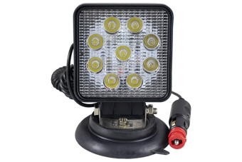 PROIECTOR DE LUCRU CU LED. PATRAT. LUMINA CONCENTRATA. BAZA MAGNETICA JBM