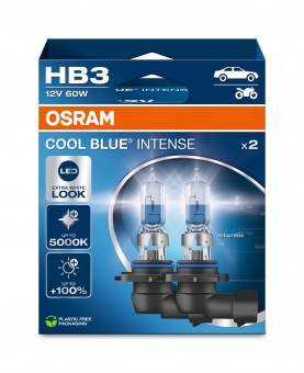 SET 2 BECURI 12V HB3 60 W COOL BLUE INTENSE NextGen OSRAM
