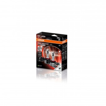 SET 2 BECURI NIGHT BREAKER LED SMART H11 +330% BLISTER OMOLOGARE RAR