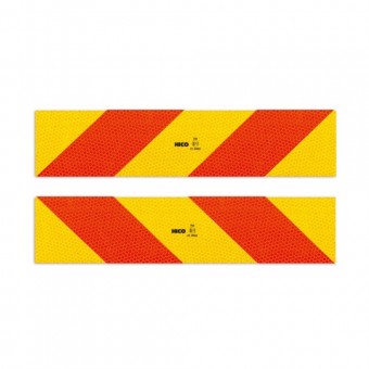 SET 2 PLACUTE REFLECTORIZANTE 565X132MM ALUMINIU RR.70.0 HICO