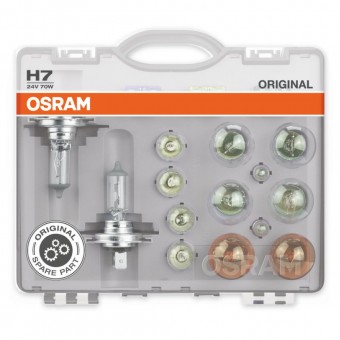 SET BECURI AUTO DE REZERVA CAMION 24V H7 OSRAM
