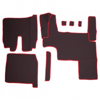 SET COVORASE PIELE ECOLOGICA TRUCK UMBRELLA PENTRU MAN TGX EURO 5. NEGRU