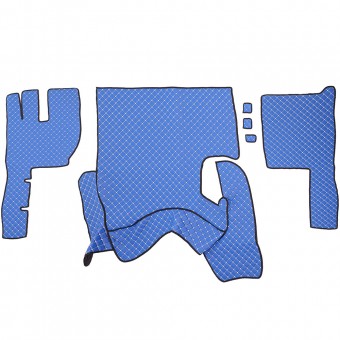 SET COVORASE PIELE ECOLOGICA TRUCK UMBRELLA PENTRU VOLVO FH13 2011-2013 MANUAL. ALBASTRU TIP 2