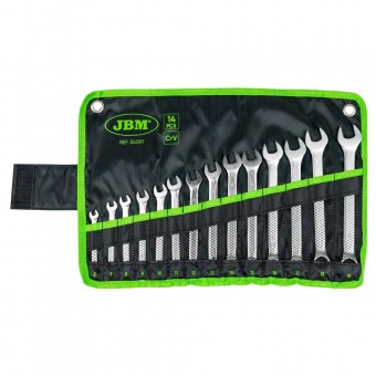 SET DE 14 CHEI COMBINATE - FINISAJ CROM JBM
