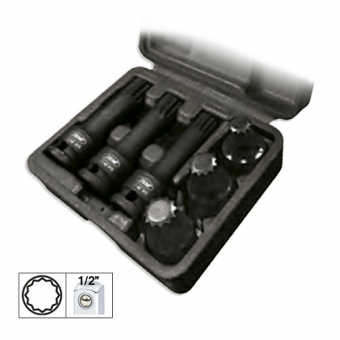 SET DE 6 TUBULARE XZN DE 1/2` DE IMPACT JBM