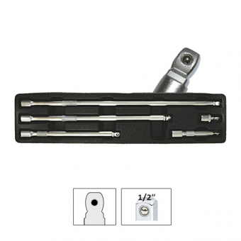 SET DE PRELUNGITOARE 1/2` CU CAP SEMIROTUND JBM
