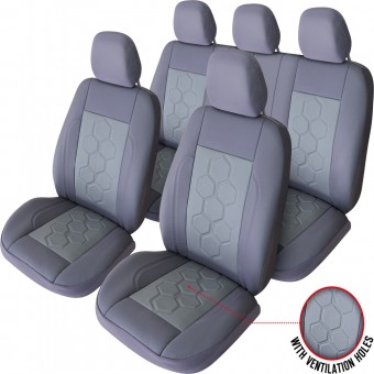 SET HUSE SCAUN EXCLUSIVE LEATHER KING GRI