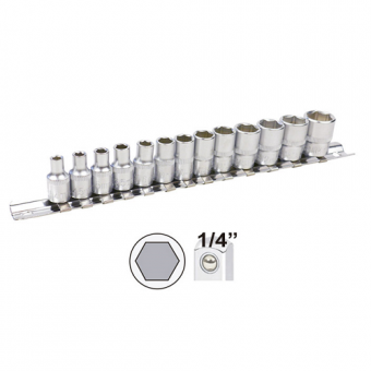 SET TUBULARE 1/4` HEXAGONALE JBM