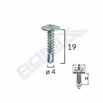 SURUB AUTOFORANT DIN ZINC 4.2X19 SET 100 BUC