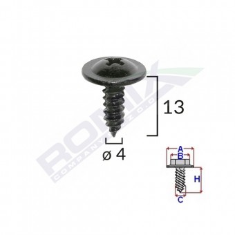 SURUB CU CAP INCRUCISAT DIAMETRU 4MM SET 10 BUC