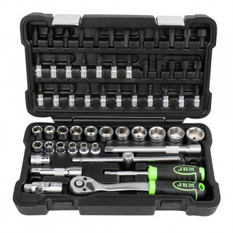 TRUSA DE TUBULARE HEXAGONALE DE 3-8` CU 59 PIESE JBM
