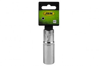 TUBULARA CROMATA HEXAGONALA LUNGA 1/2` 19 MM JBM