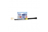 ANTENA AUTO EXTERIOR NEAGRA 23CM CU 2 ADAPTOARE (5-6MM)