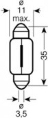 BEC 12V C5W ULTRA LIFE SET 10 BUC OSRAM