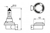 BEC 12V H16 19W PURE LIGHT BOSCH
