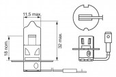 BEC 12V H3 55W PURE LIGHT BOSCH