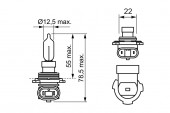 BEC 12V HIR2 55W PURE LIGHT BOSCH